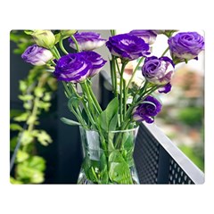 Cute Flower Wallpaper Premium Plush Fleece Blanket (large)