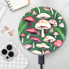 Foraging In The Mushroom Zone Wireless Fast Charger(white)