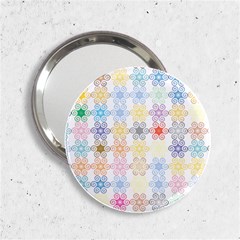 Spirals Twirls Abstract Geometric Art Pattern 2 25  Handbag Mirrors