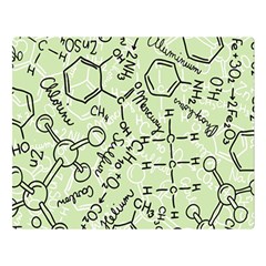 Multicolored Chemical Bond Illustration Chemistry Formula Science Premium Plush Fleece Blanket (large)