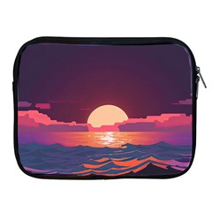 Sunset Ocean Beach Water Tropical Island Vacation 5 Apple Ipad 2/3/4 Zipper Cases