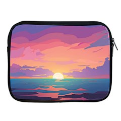 Sunset Ocean Beach Water Tropical Island Vacation 4 Apple Ipad 2/3/4 Zipper Cases