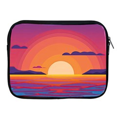 Sunset Ocean Beach Water Tropical Island Vacation Landscape Apple Ipad 2/3/4 Zipper Cases