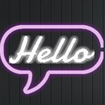 Personalized Dialog Box Name Neon Signs and Lights Front