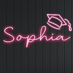 Personalized Graduation Name Neon Signs and Lights Front