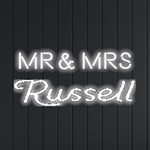 Personalized Wedding Name Neon Signs and Lights Front