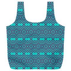 Chevron Zigzag Pattern Full Print Recycle Bag (xxxl)