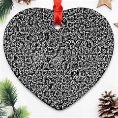 Abstract-0025 Heart Ornament (two Sides)