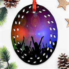 Cheers Ornament (oval Filigree)