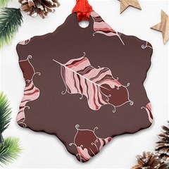 Feather Snowflake Ornament (two Sides)