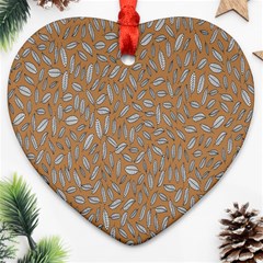Leaves-013 Heart Ornament (two Sides)