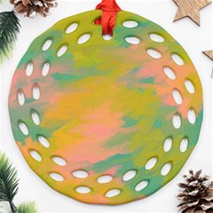 Paint-19 Round Filigree Ornament (two Sides)