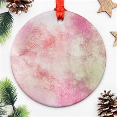 Pink-010 Round Ornament (two Sides)