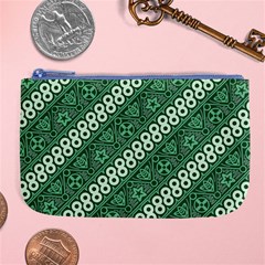 Batik-green Large Coin Purse
