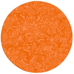 Orange-chaotic Wooden Bottle Opener (round)