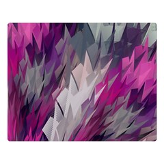 Colorful Artistic Pattern Design Two Sides Premium Plush Fleece Blanket (large)