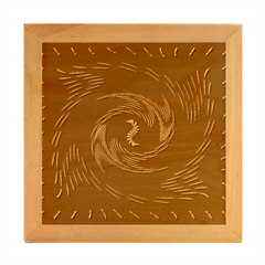 Manadala Twirl Abstract Wood Photo Frame Cube