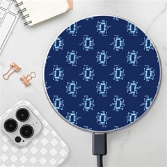 Background Microchips Graphic Beautiful Wallpaper Wireless Fast Charger(white)