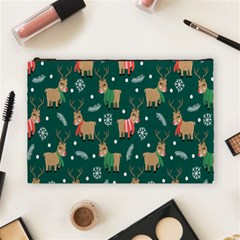 Cute Christmas Pattern Doodle Cosmetic Bag (large)