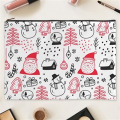 Christmas Themed Seamless Pattern Cosmetic Bag (xxxl)