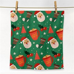 Colorful Funny Christmas Pattern Face Towel