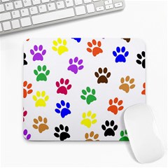 Pawprints-paw-prints-paw-animal Large Mousepad
