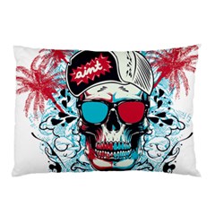 That Cool Graffiti Skull Pillow Case (two Sides)
