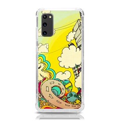 Doodle Wallpaper Artistic Surreal Samsung Galaxy S20 6 2 Inch Tpu Uv Case