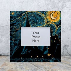 Hogwarts Castle Van Gogh White Box Photo Frame 4  X 6 