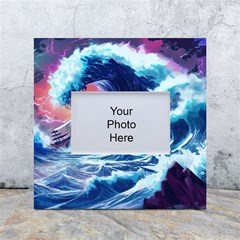 Storm Tsunami Waves Ocean Sea Nautical Nature White Box Photo Frame 4  X 6 
