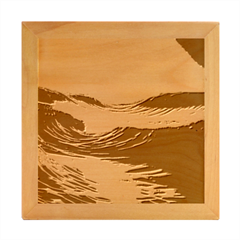 Ocean Sea Waves Tide Wood Photo Frame Cube