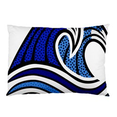 Print Water Waves Pillow Case