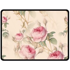Roses-58 Fleece Blanket (large)