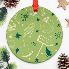 Angel-1 Round Ornament (two Sides)