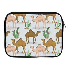 Camels-cactus-desert-pattern Apple Ipad 2/3/4 Zipper Cases