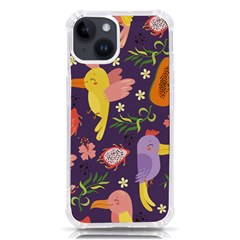 Exotic-seamless-pattern-with-parrots-fruits Iphone 14 Tpu Uv Print Case