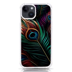 Peacock Feathers Nature Feather Pattern Iphone 14 Tpu Uv Print Case
