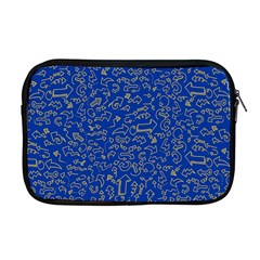 Arrows Doodles Drawing Background Sketch Direction Apple Macbook Pro 17  Zipper Case