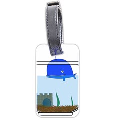 Wal-fish-small-world-lake-sea Luggage Tag (two Sides)