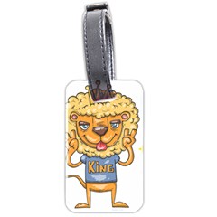 Animation-lion-animals-king-cool Luggage Tag (two Sides)
