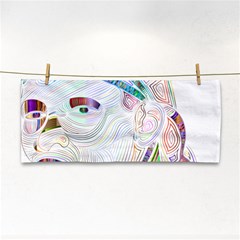 Maasai-man-people-abstract Hand Towel