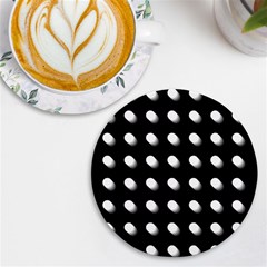 Background Dots Circles Graphic Uv Print Round Tile Coaster