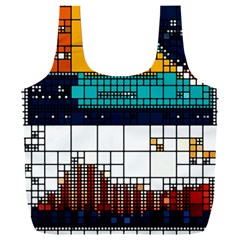 Abstract Statistic Rectangle Classification Full Print Recycle Bag (xxxl)
