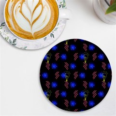 Background Pattern Graphic Uv Print Round Tile Coaster