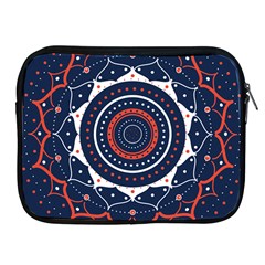Mandala Orange Navy Apple Ipad 2/3/4 Zipper Cases