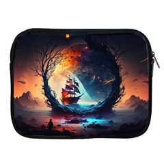 Tree Planet Moon Apple Ipad 2/3/4 Zipper Cases