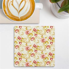 Background Pattern Flower Spring Uv Print Square Tile Coaster 