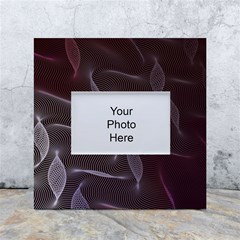 Curve Wave Line Texture Element White Box Photo Frame 4  X 6 
