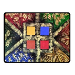 Acrylic Abstract Art Design  Fleece Blanket (small)