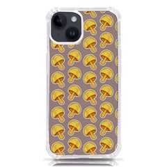 Yellow-mushroom-pattern Iphone 14 Tpu Uv Print Case